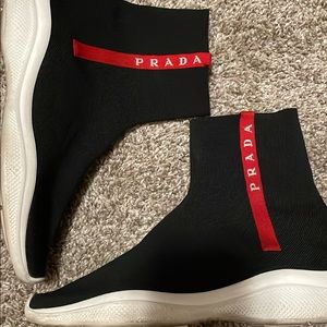 Prada High Top Sock Shoe